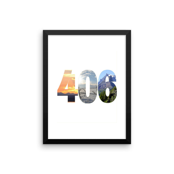 406 Photos Framed Poster