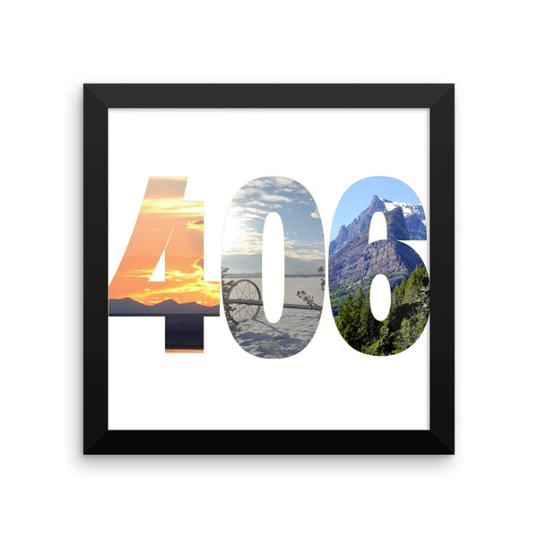 406 Photos Framed Poster