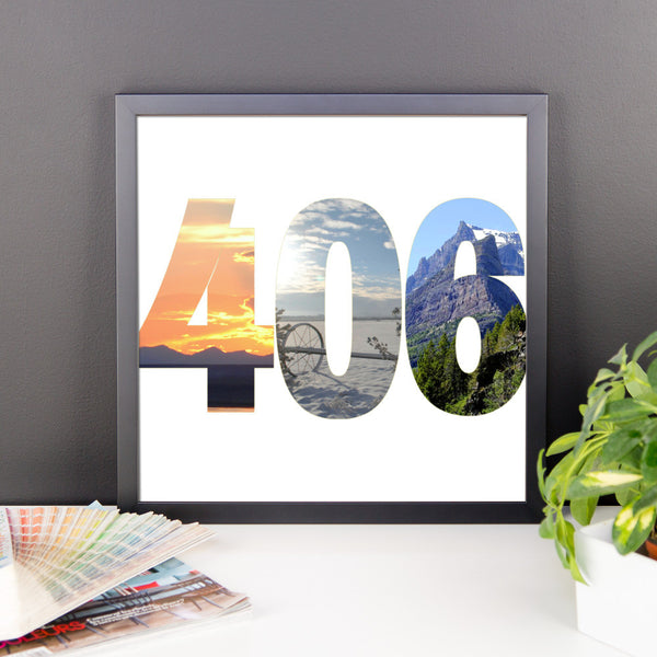 406 Photos Framed Poster