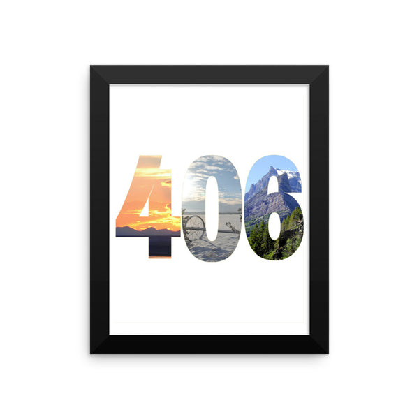 406 Photos Framed Poster