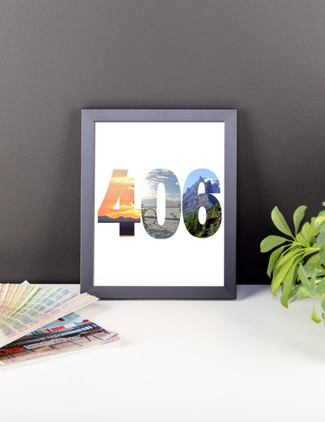 406 Photos Framed Poster