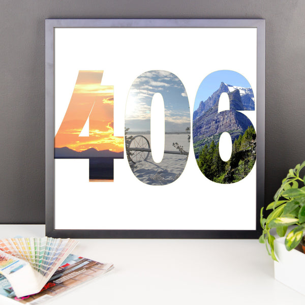 406 Photos Framed Poster