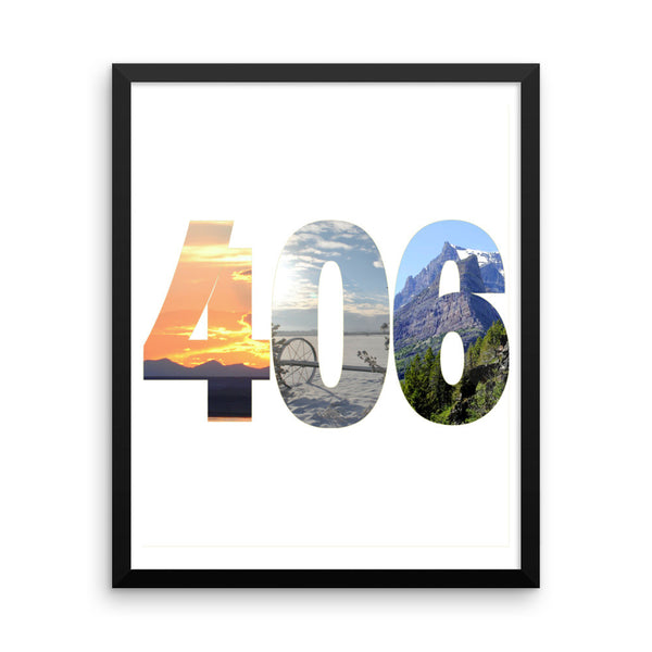 406 Photos Framed Poster